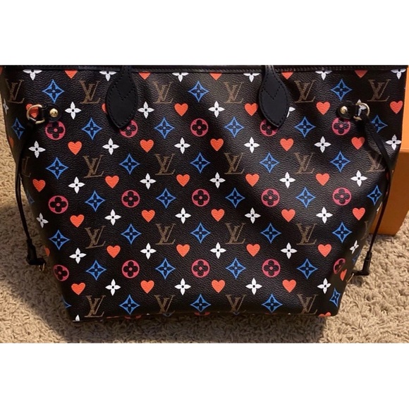 Louis Vuitton Black and Multicolor Heart Monogram Tote Excellent condition RARE - Picture 1 of 2